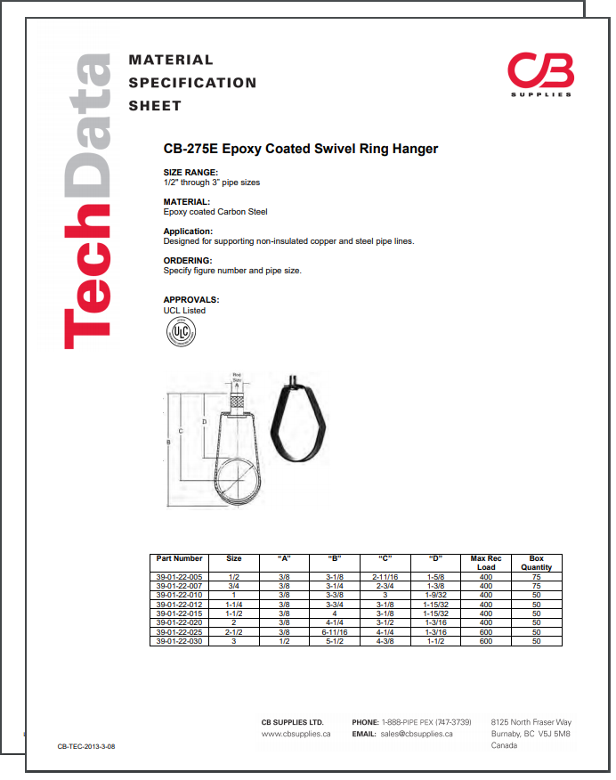 TechData Sheet - CB275E